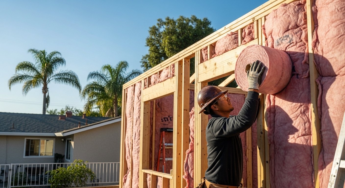 ADU and addition insulation prep in Arcadia, CA