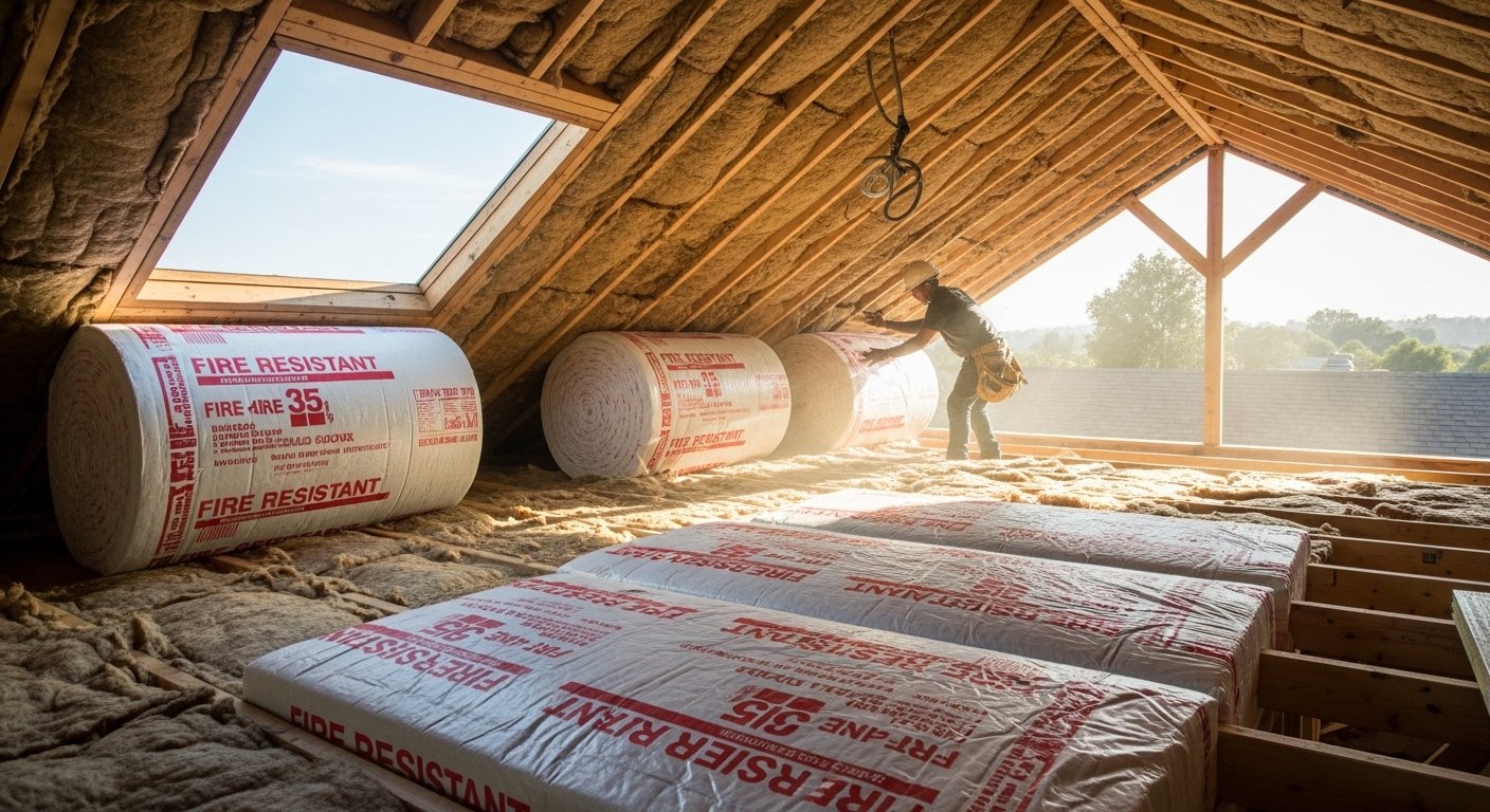 Fire-Resistant Insulation (Mineral Wool) work for improved comfort